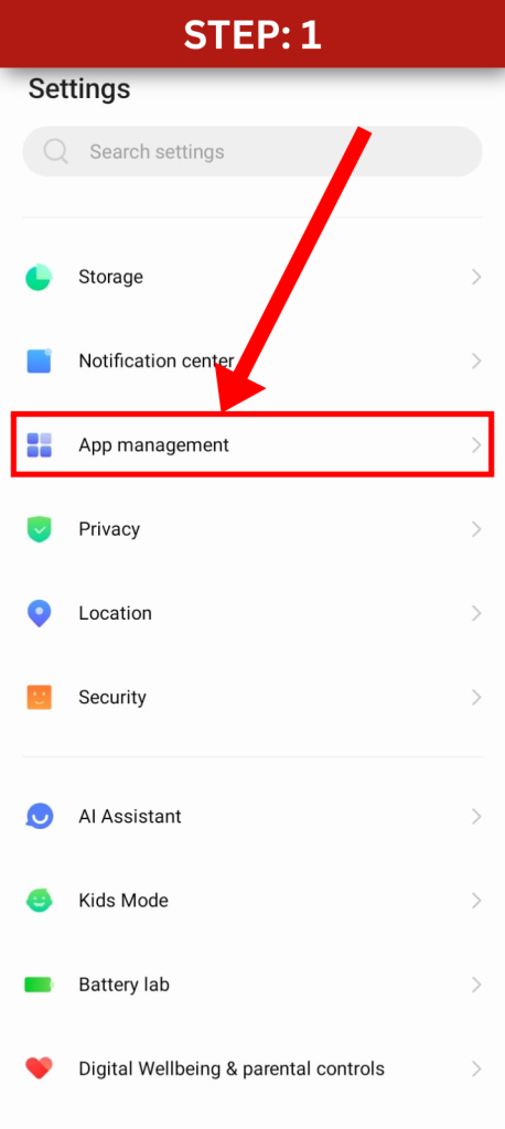 Download Whiteout Survival Private Server (2026 Edition) 2 Step 1 Open Android App Management settings to download Whiteout Survival private server APK